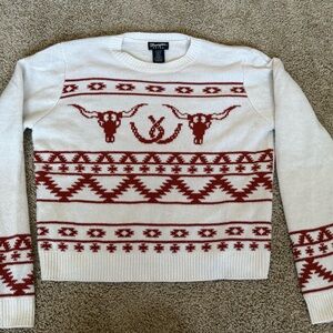 Wrangler Retro Sweater Western Aztec Pattern - Christmas Sweater